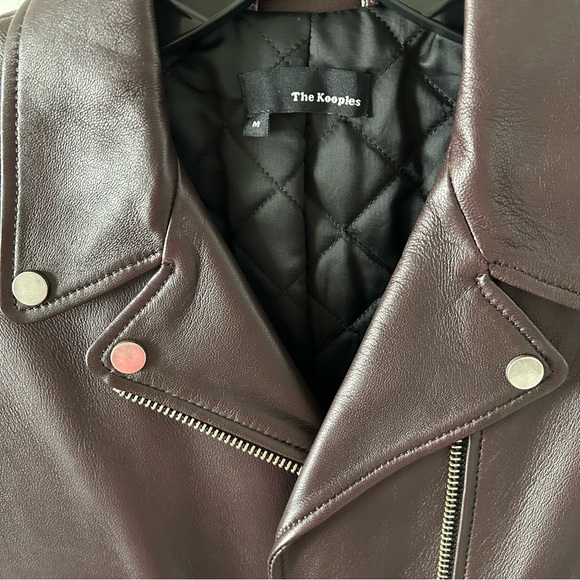 Kooples Leather Biker Jacket - Picture 7 of 8
